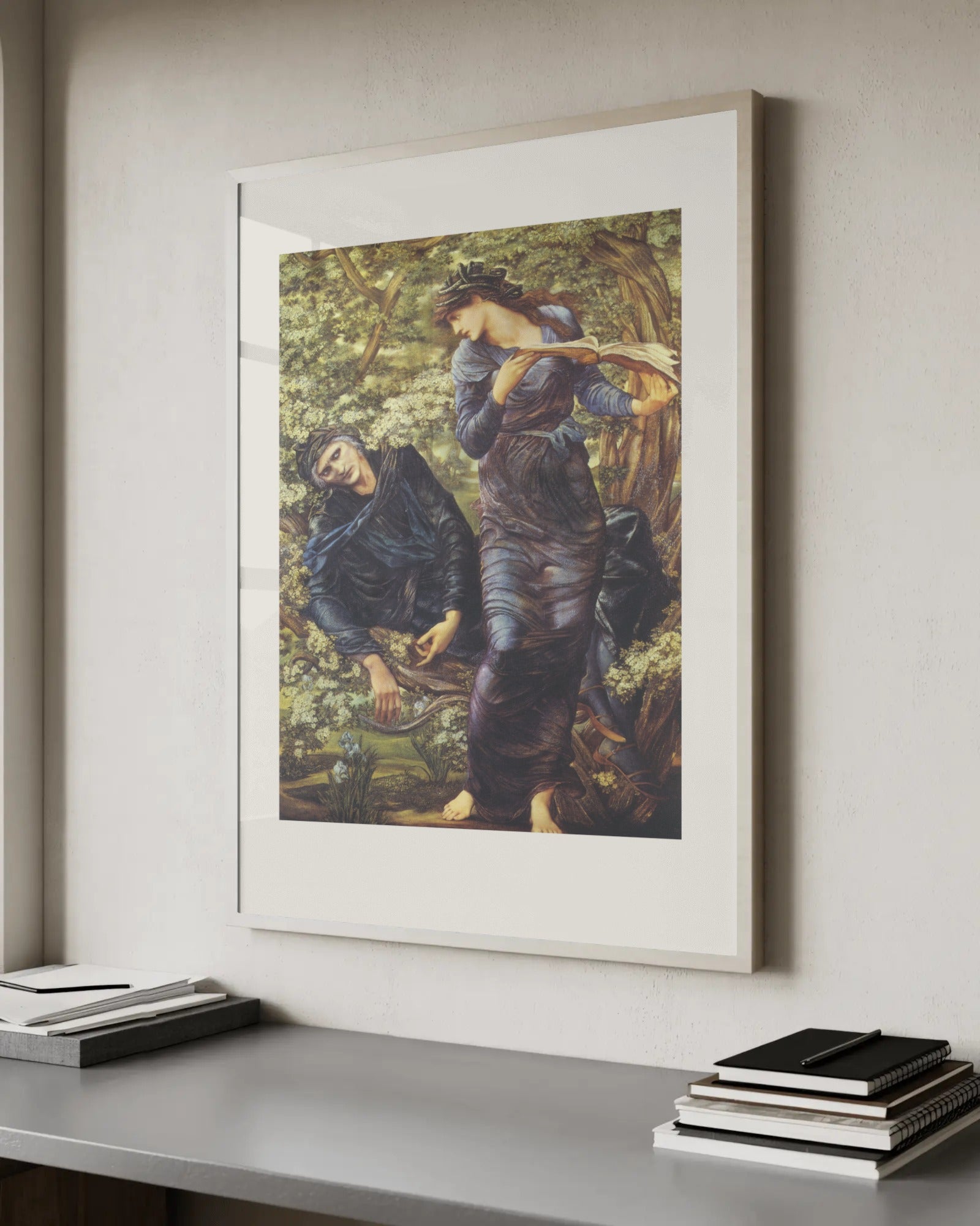 The Beguiling of Merlin Art Print by Edward Burne-Jones