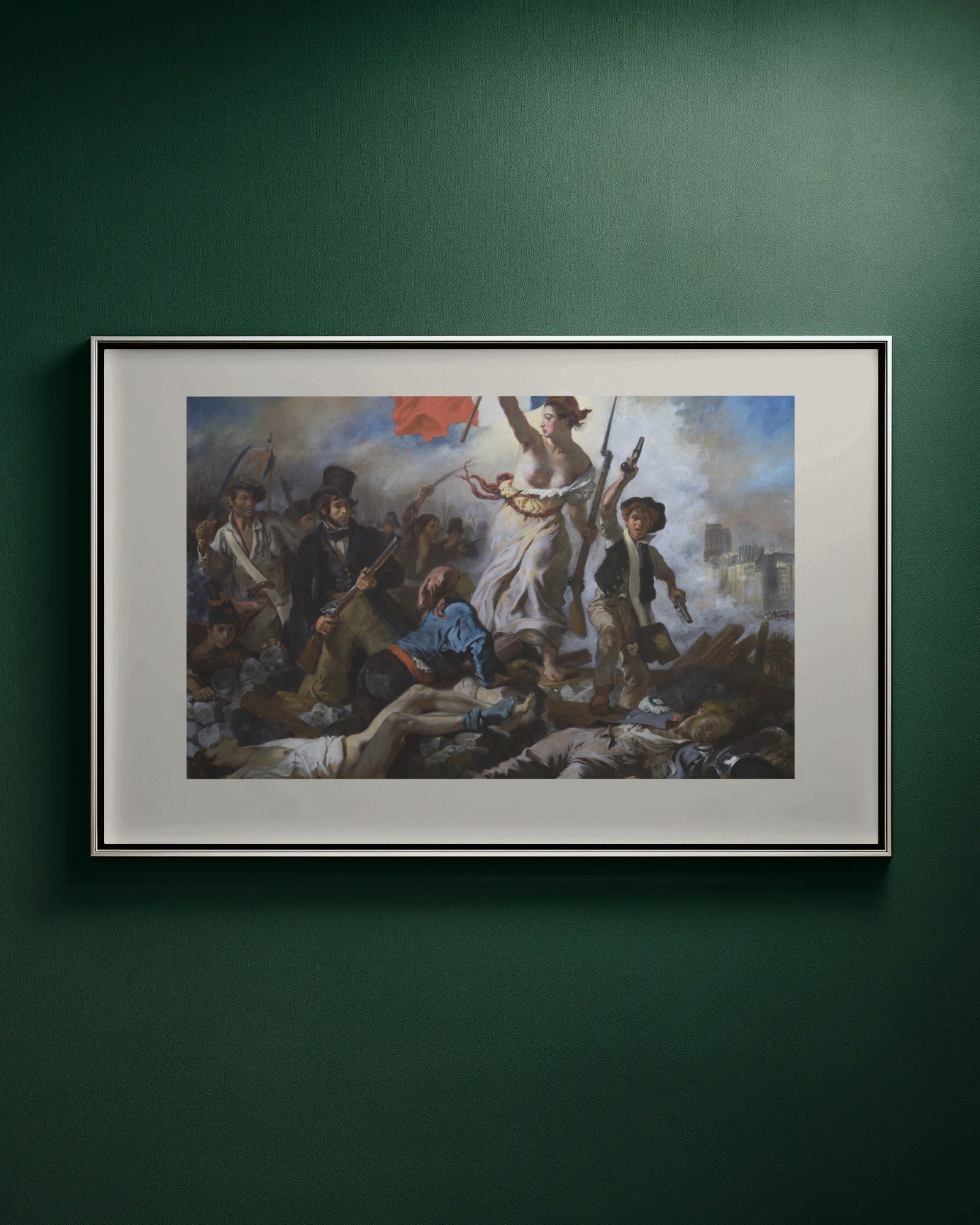 Liberty Leading the People Art Print by Eugène Delacroix