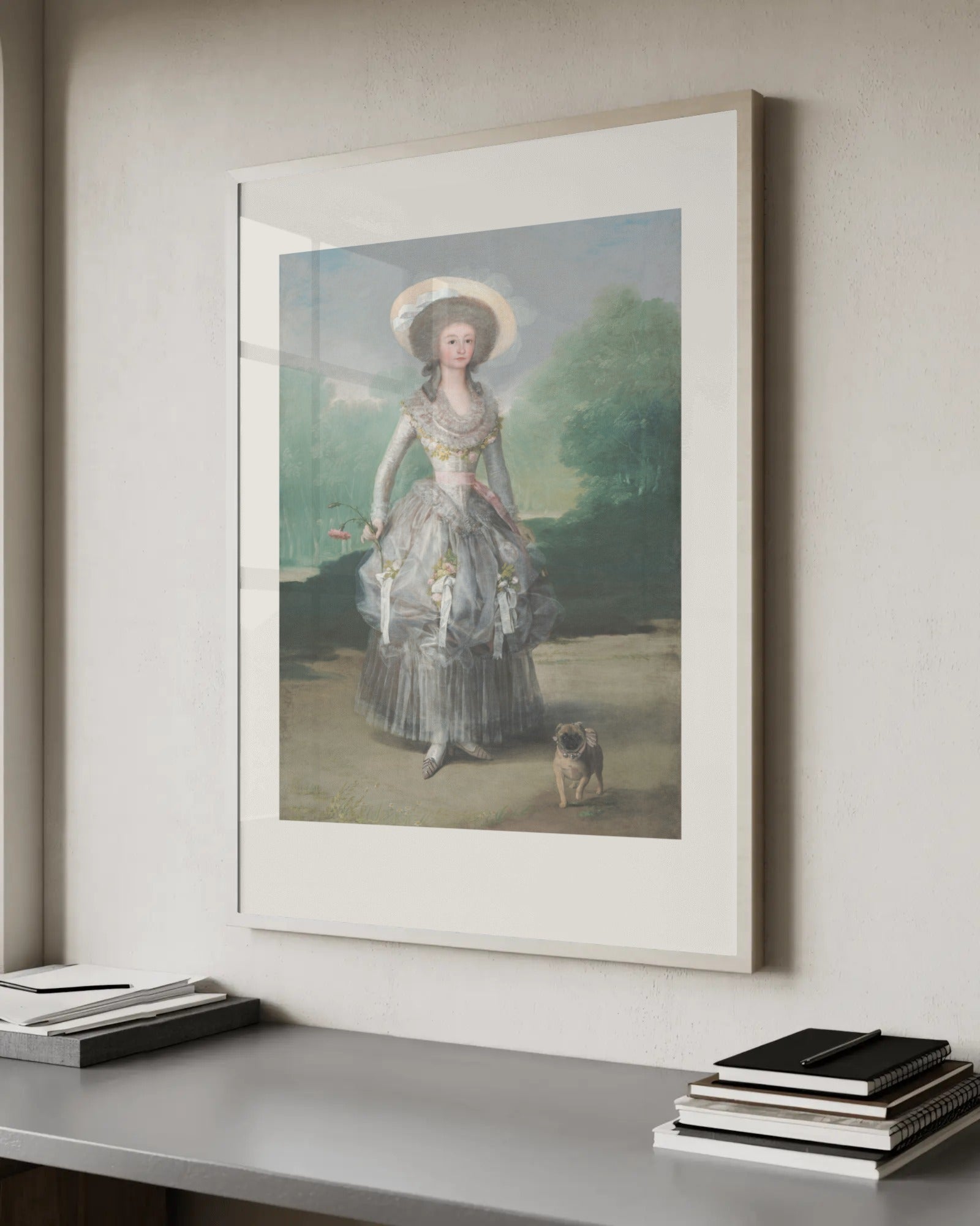 The Marquesa de Pontejos Art Print by Francisco Goya