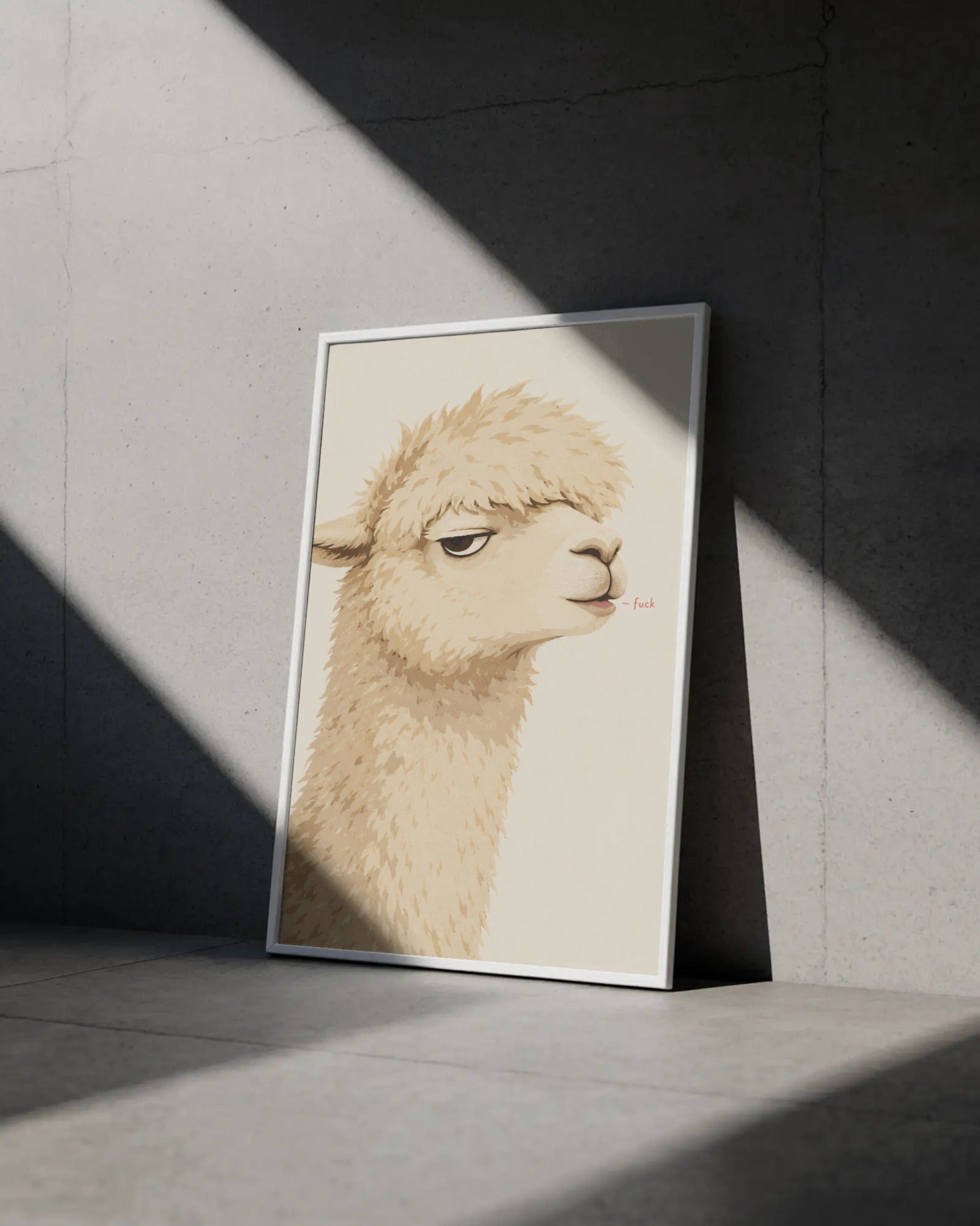 F*ck Alpaca Art Print, framed wall art (view 4)