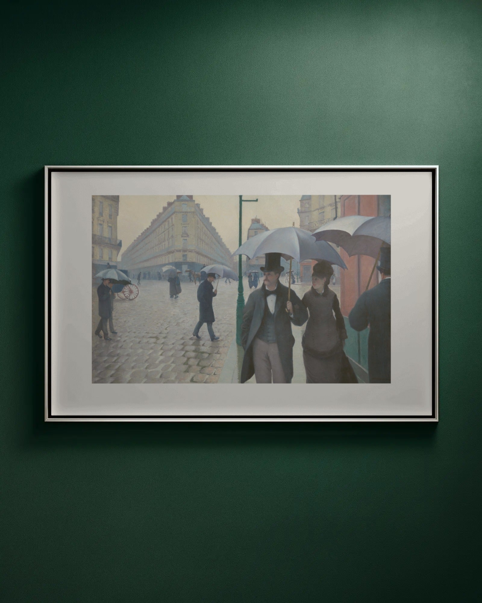 Paris Street; Rainy Day Art Print by Gustave Caillebotte