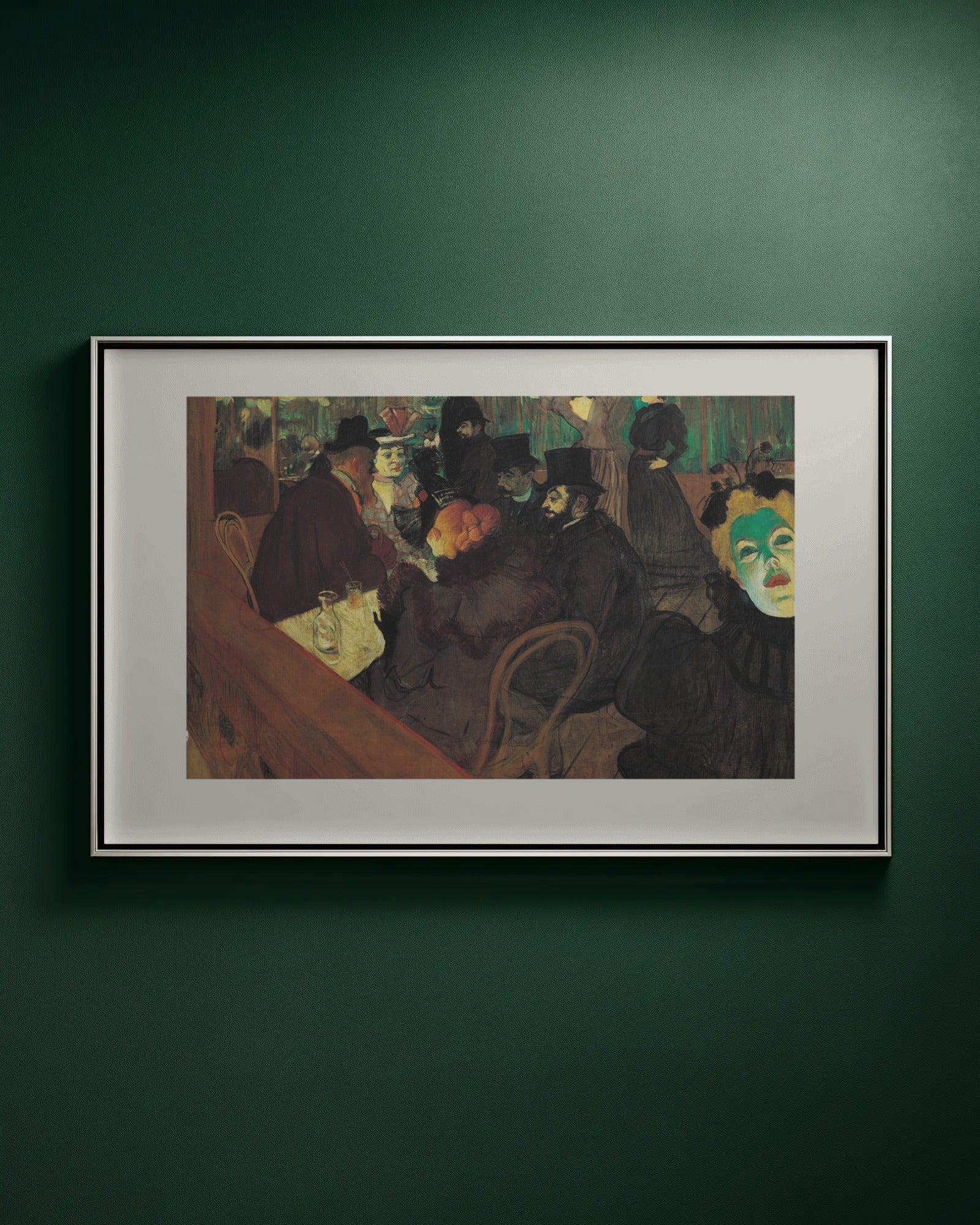At the Moulin Rouge Art Print by Henri de Toulouse-Lautrec