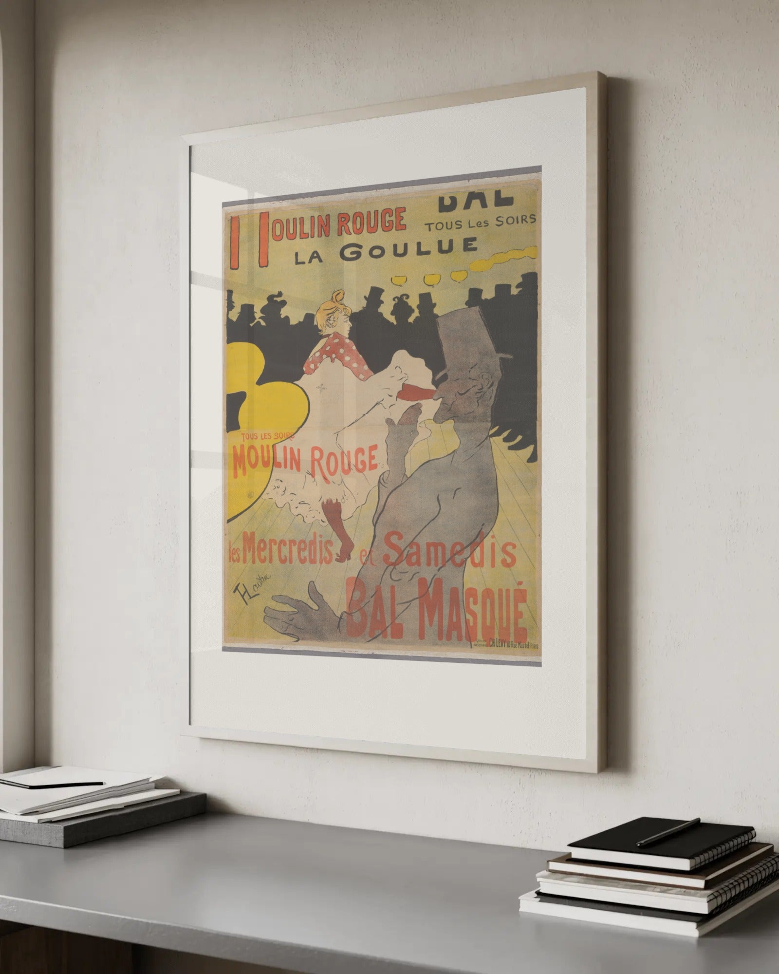 Moulin Rouge: La Goulue Art Print by Henri de Toulouse-Lautrec