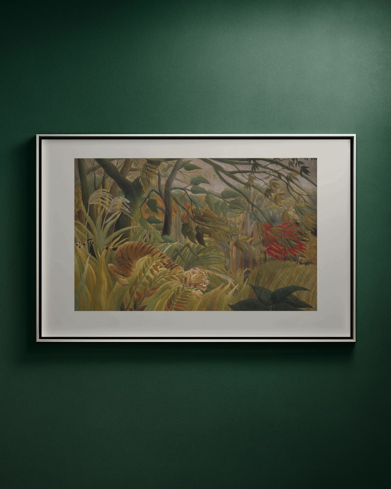Tiger in a Tropical Storm Art Print by Henri Rousseau