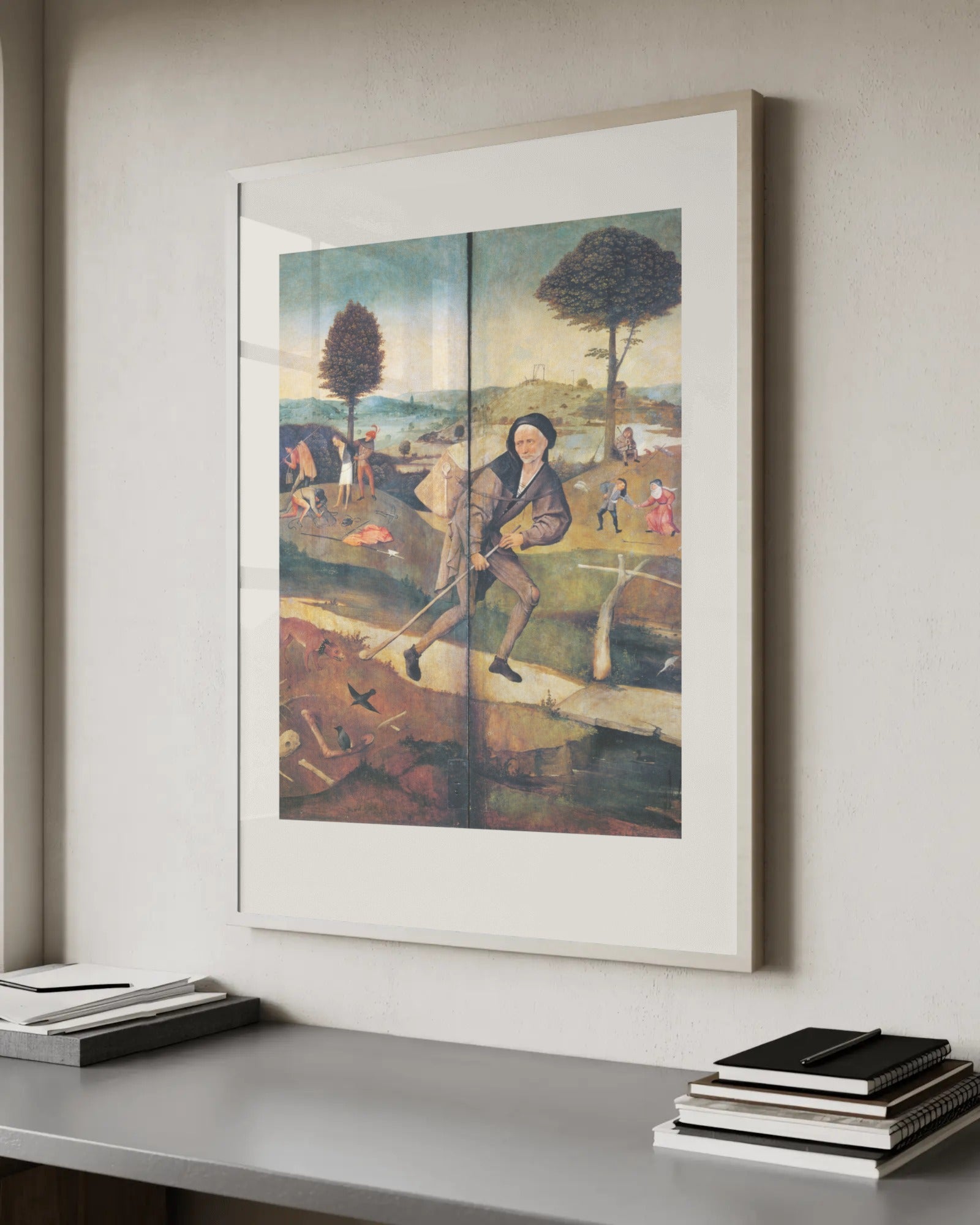 The Haywain Triptych (central panel) Art Print by Hieronymus Bosch