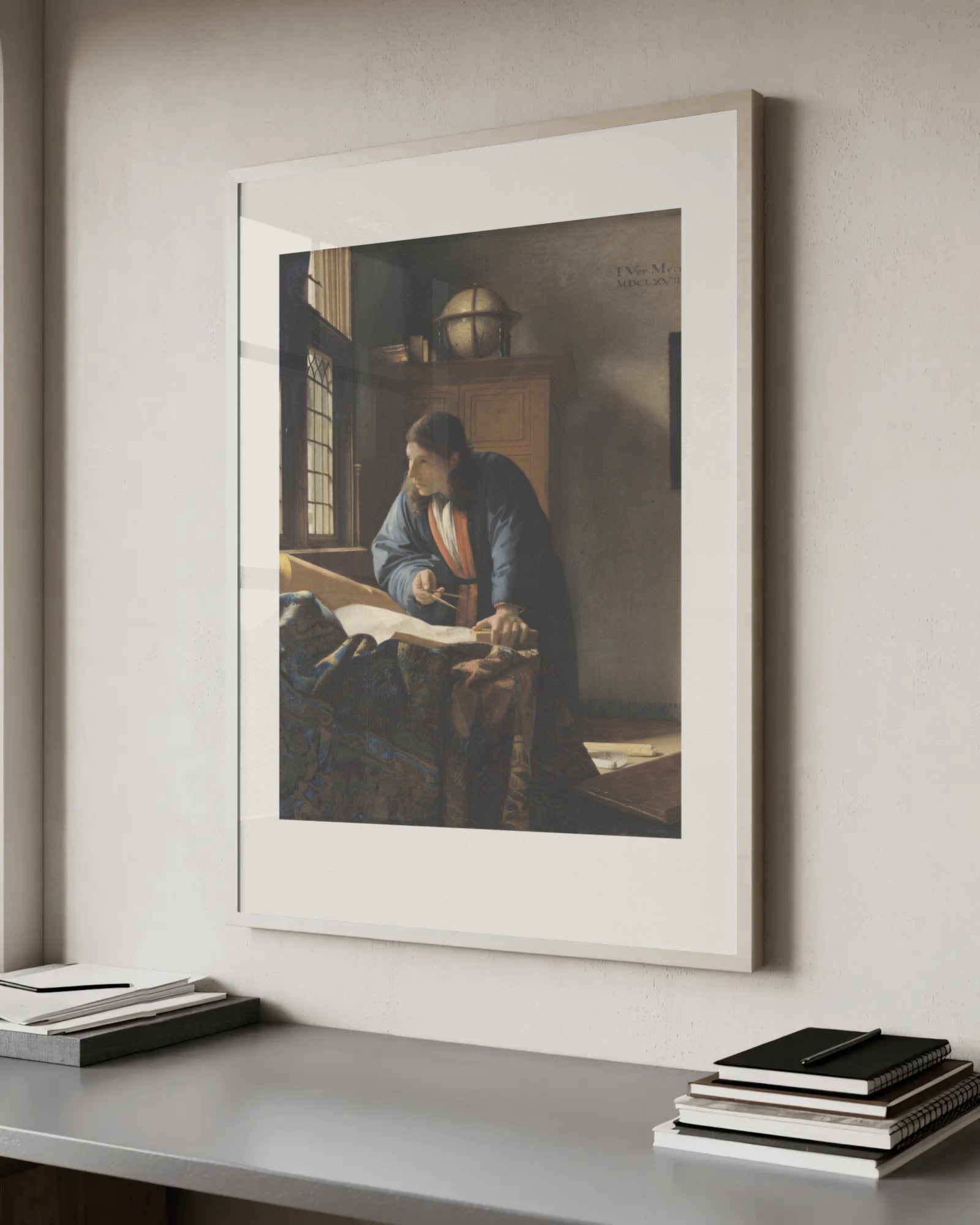 The Geographer Art Print by Johannes Vermeer
