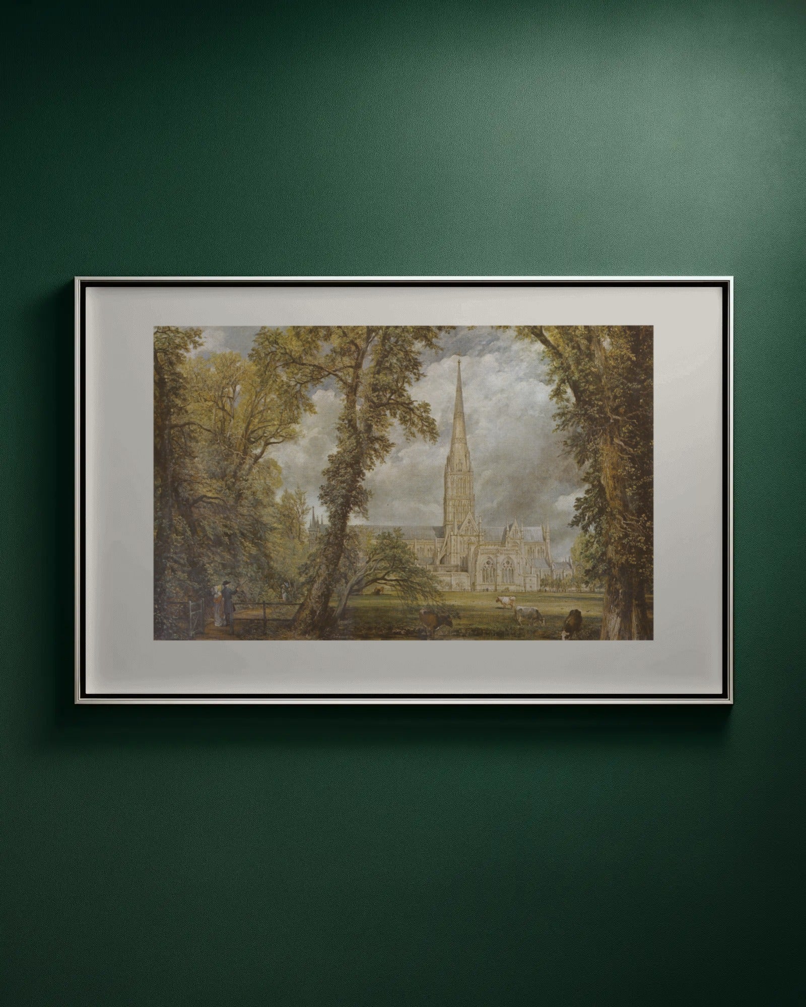 Salisbury Cathedral from the Bishop's Grounds Art Print by John Constable