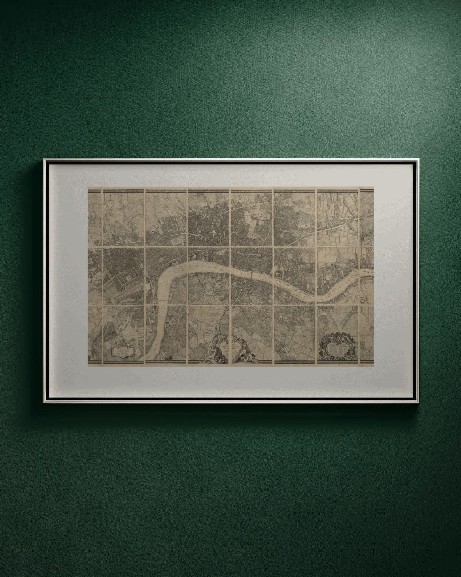 Map of London Art Print by John Rocque