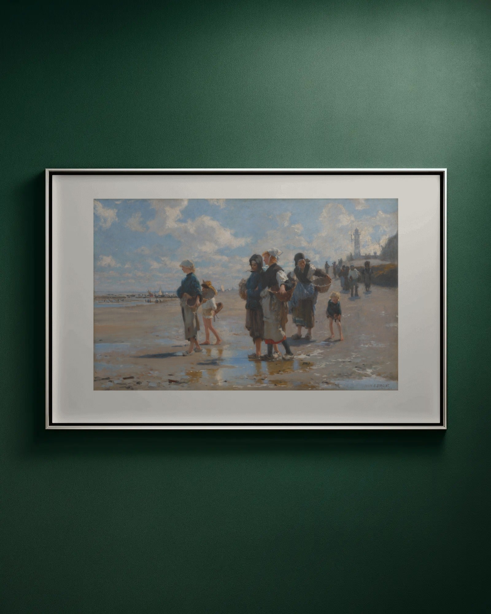 En route pour la pêche (Setting Out to Fish) Art Print by John Singer Sargent