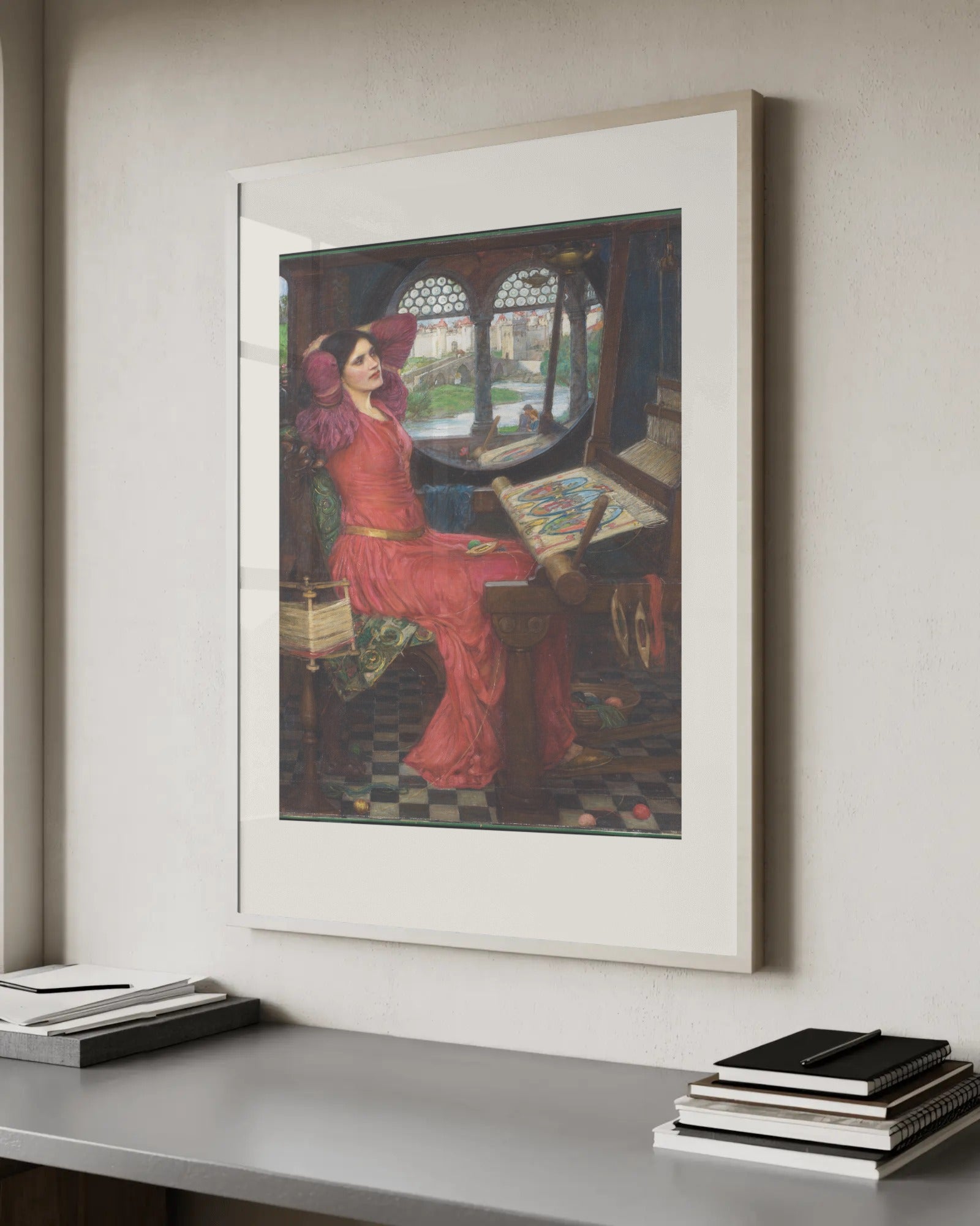 The Lady of Shalott Looking at Lancelot Art Print by John William Waterhouse
