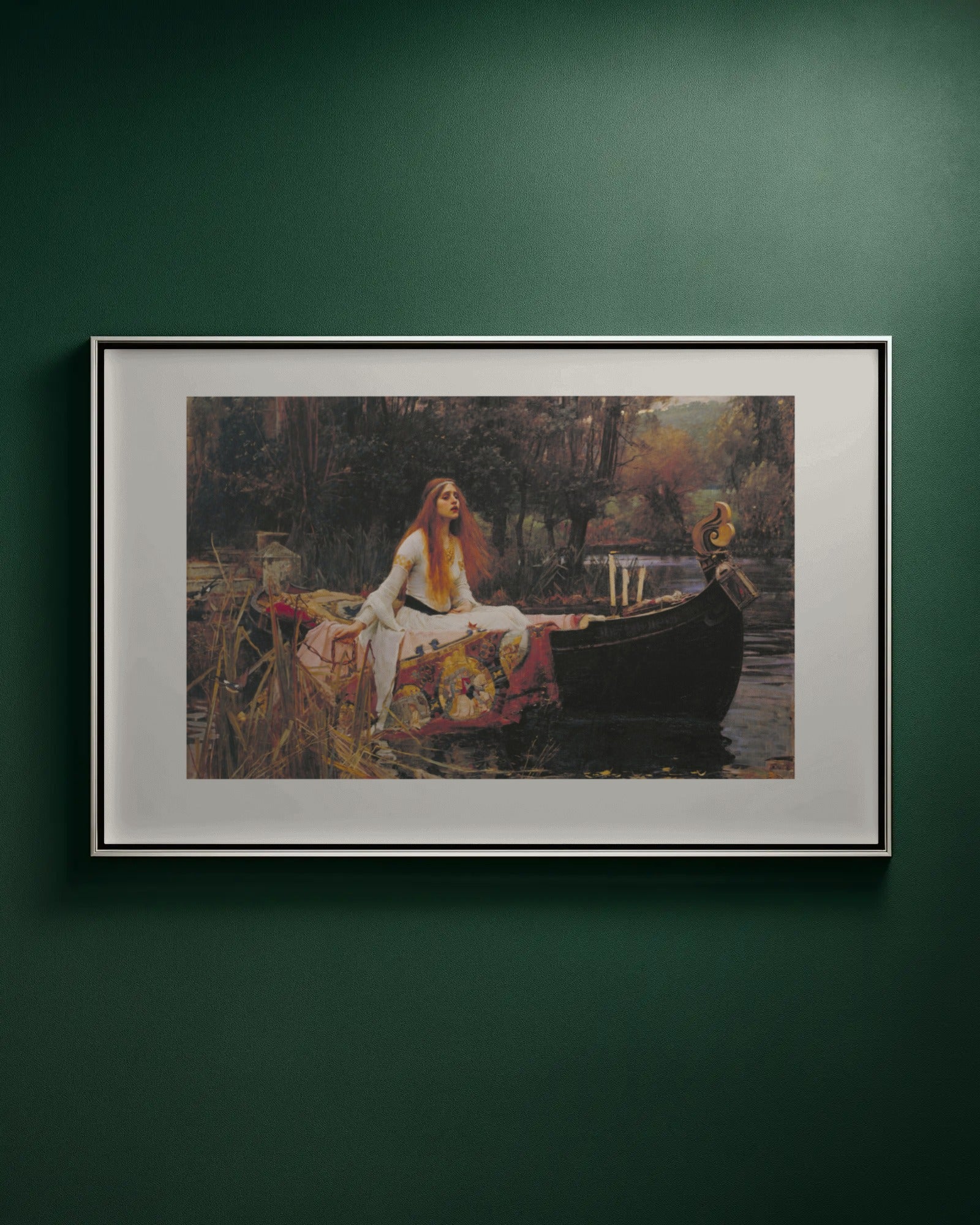 The Lady of Shalott Art Print by John William Waterhouse