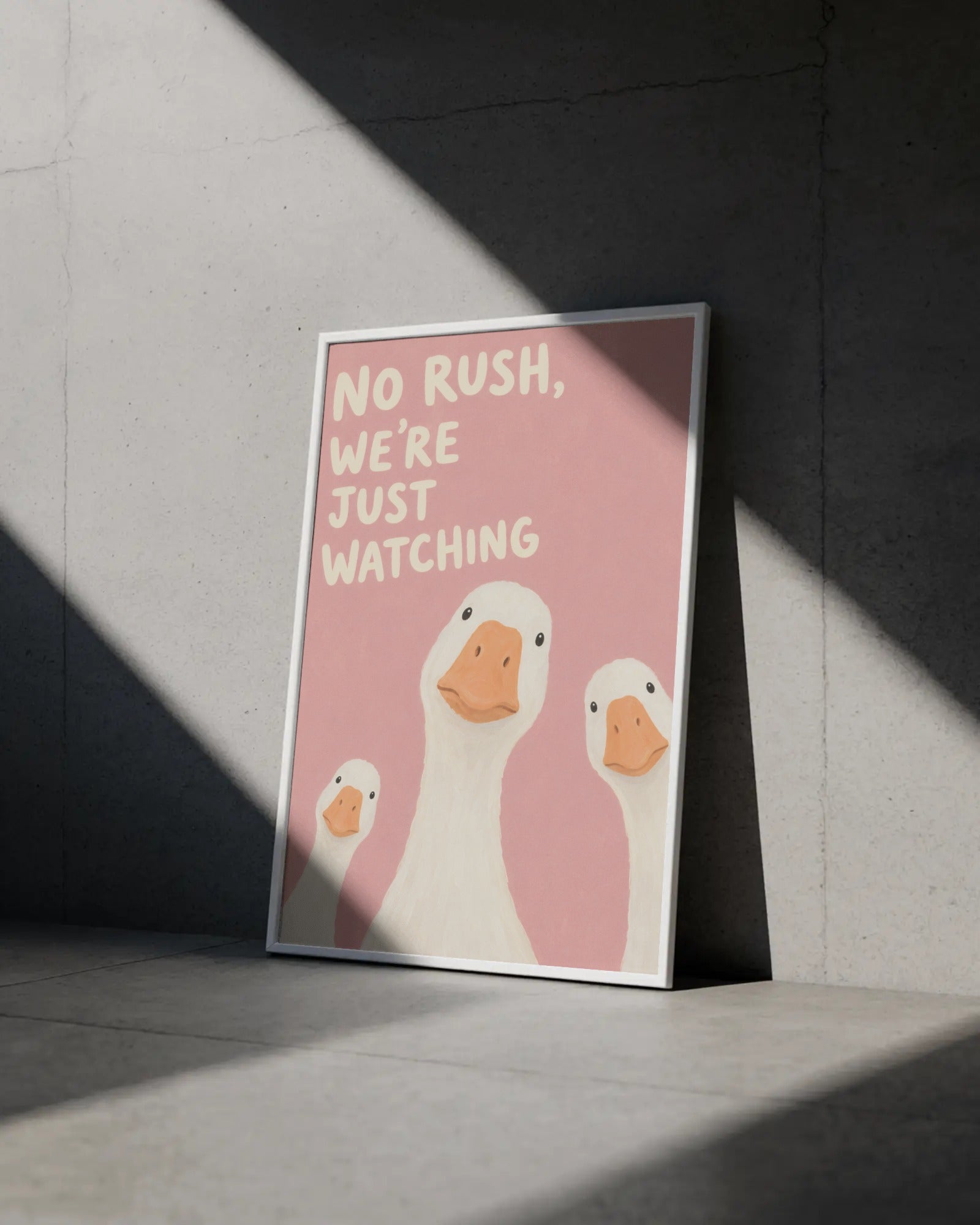 Just Watching Ducks Art Print, framed wall art (view 4)