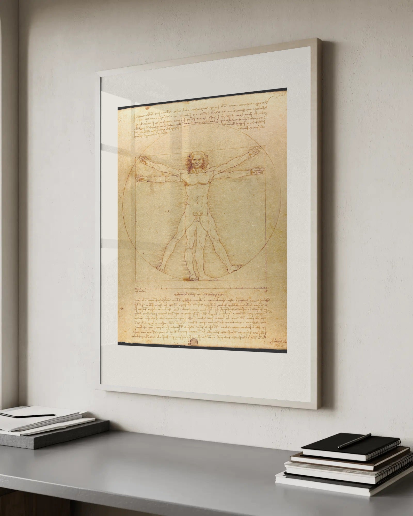 Vitruvian Man Art Print by Leonardo da Vinci