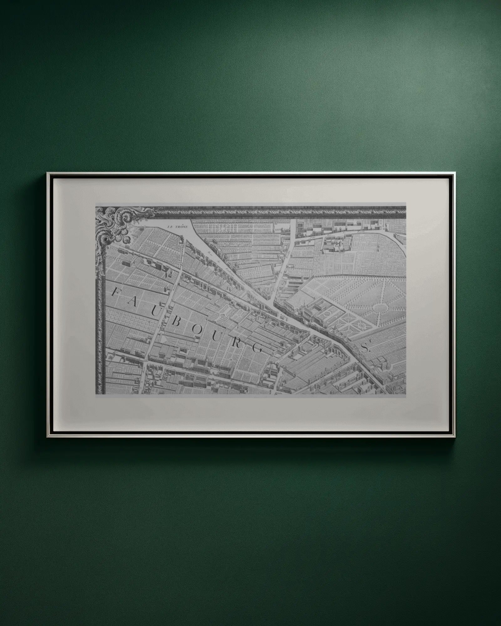 Map of Paris (Turgot Plan) Art Print by Louis Bretez / Michel-Étienne Turgot