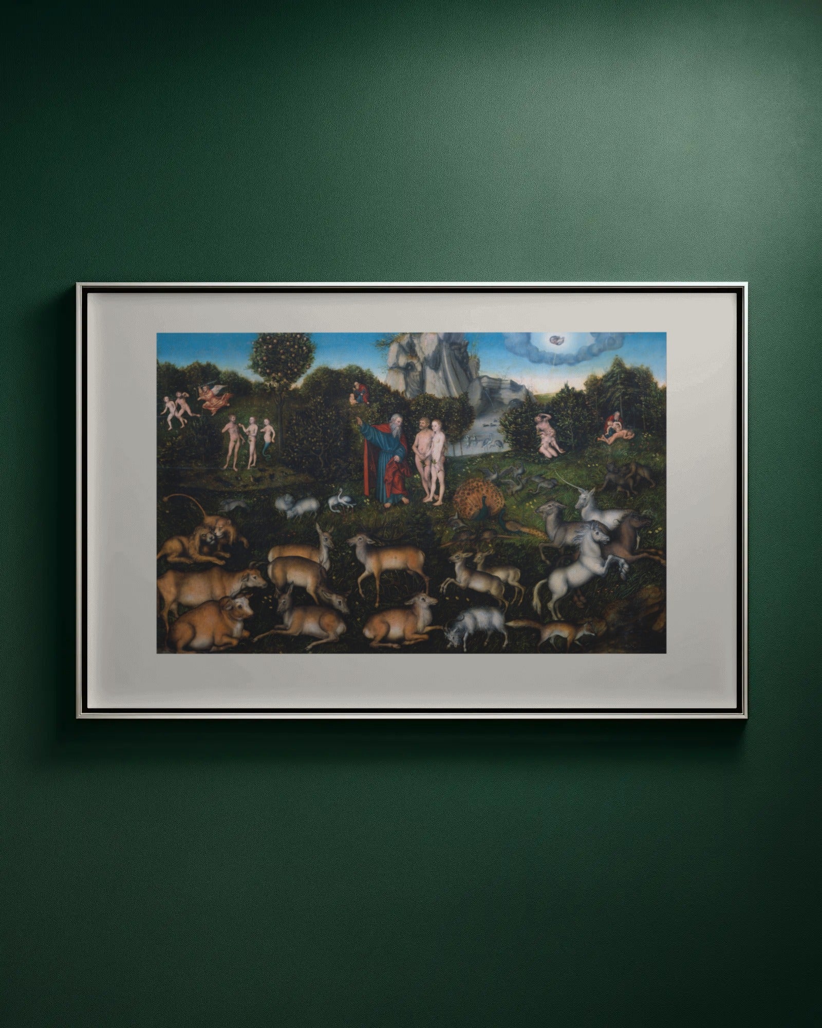 The Garden of Eden Art Print by Lucas Cranach the Elder
