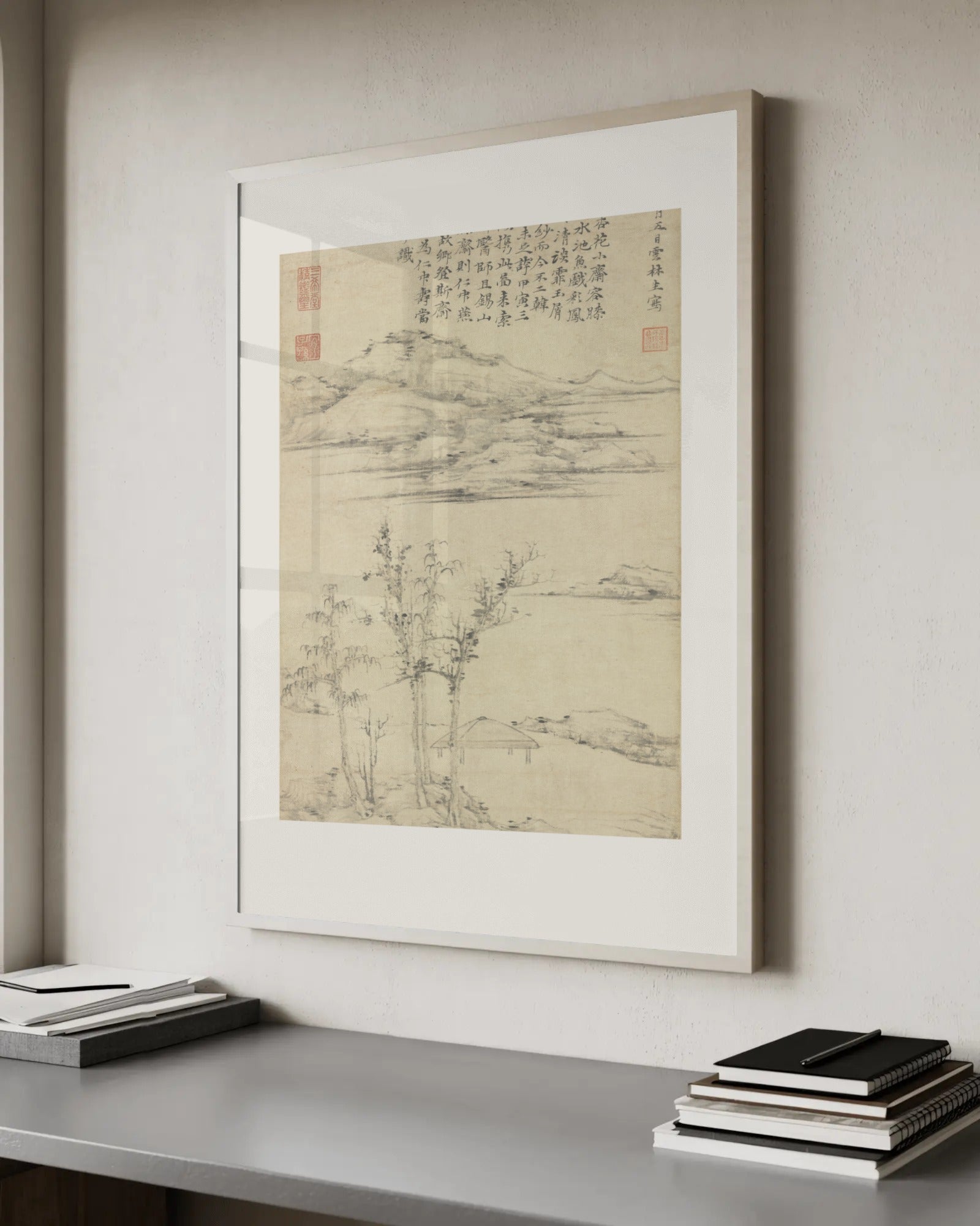The Rongxi Studio Art Print by Ni Zan