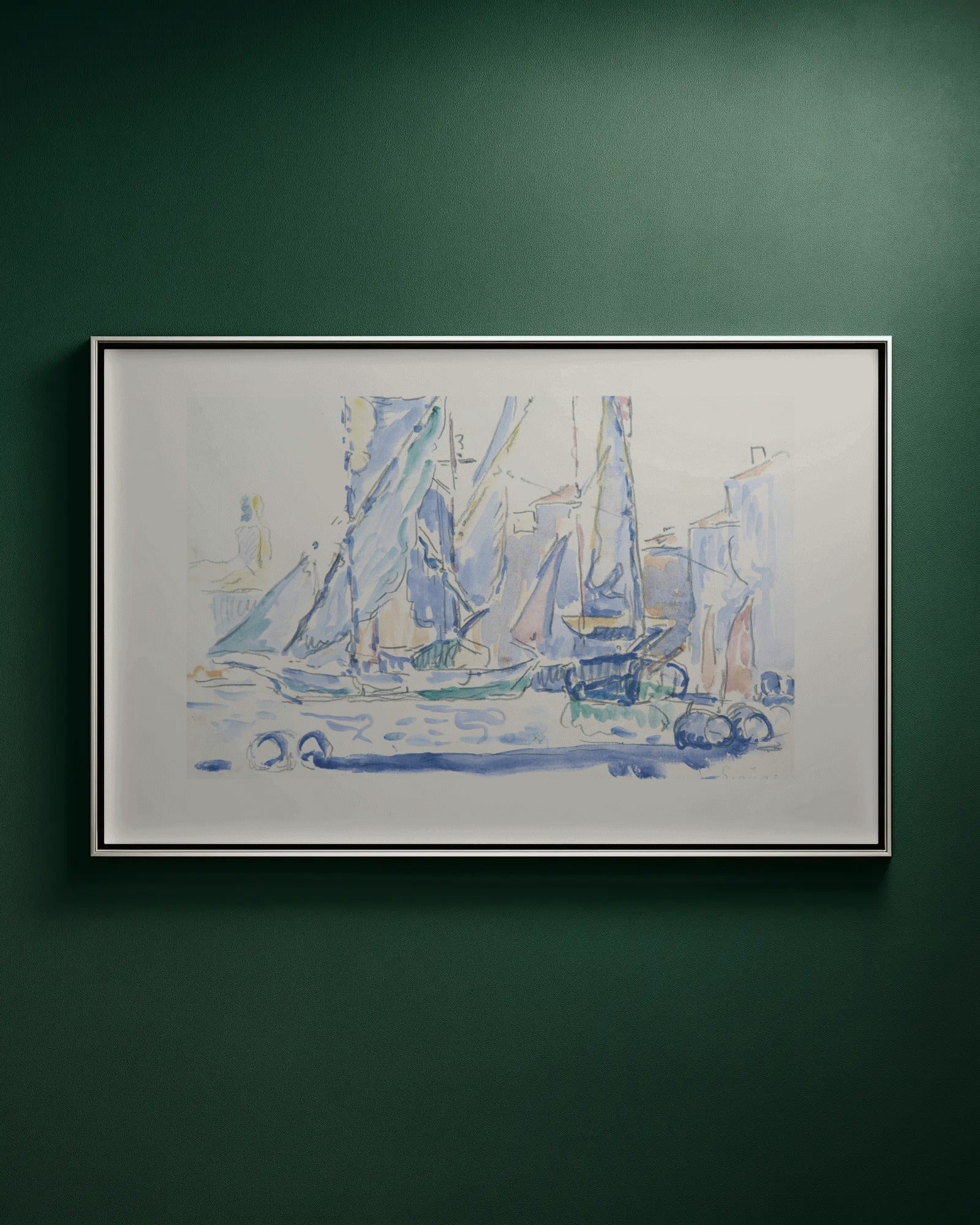 The Port of Saint-Tropez Art Print by Paul Signac