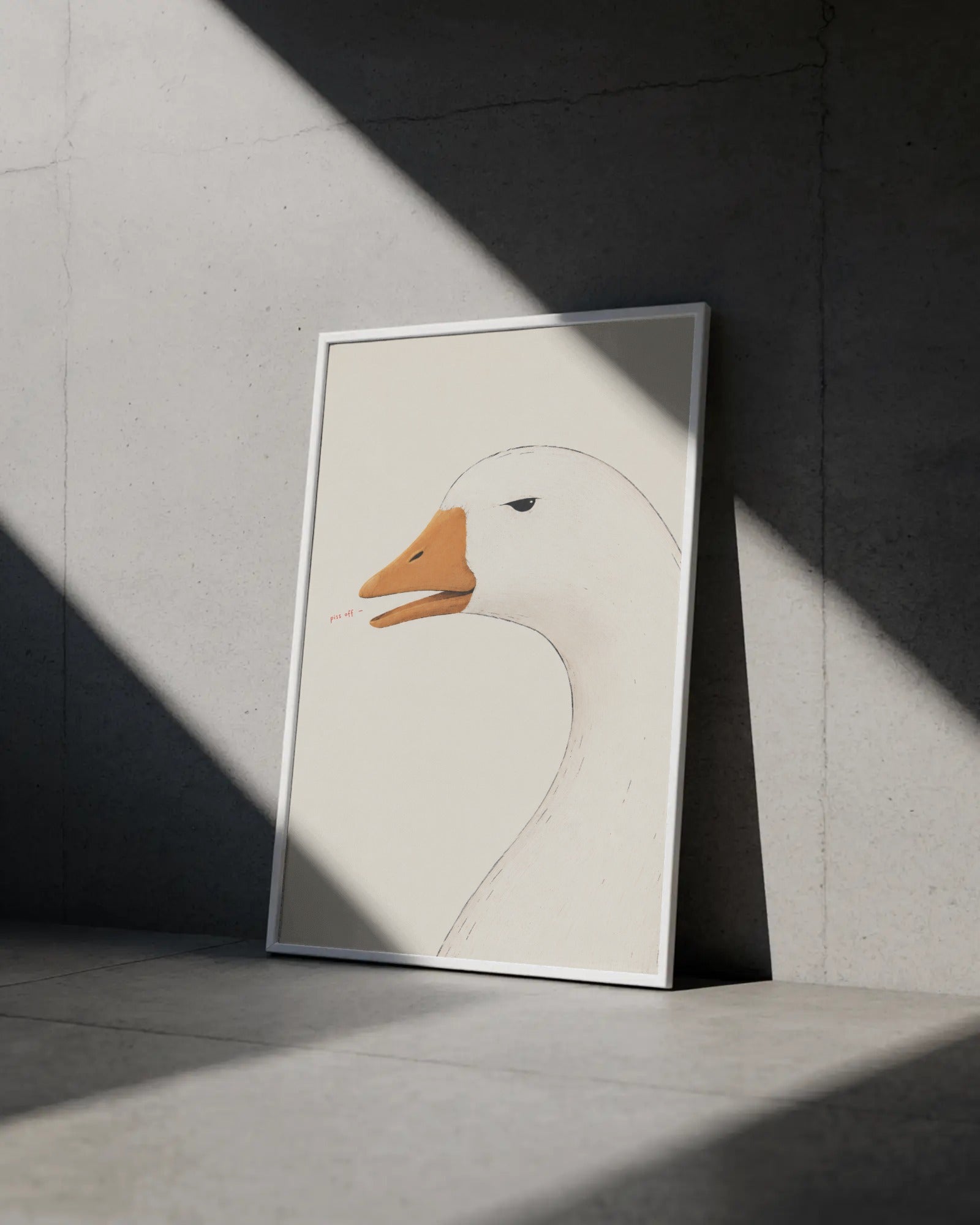 P*ss Off Goose Art Print, framed wall art (view 4)