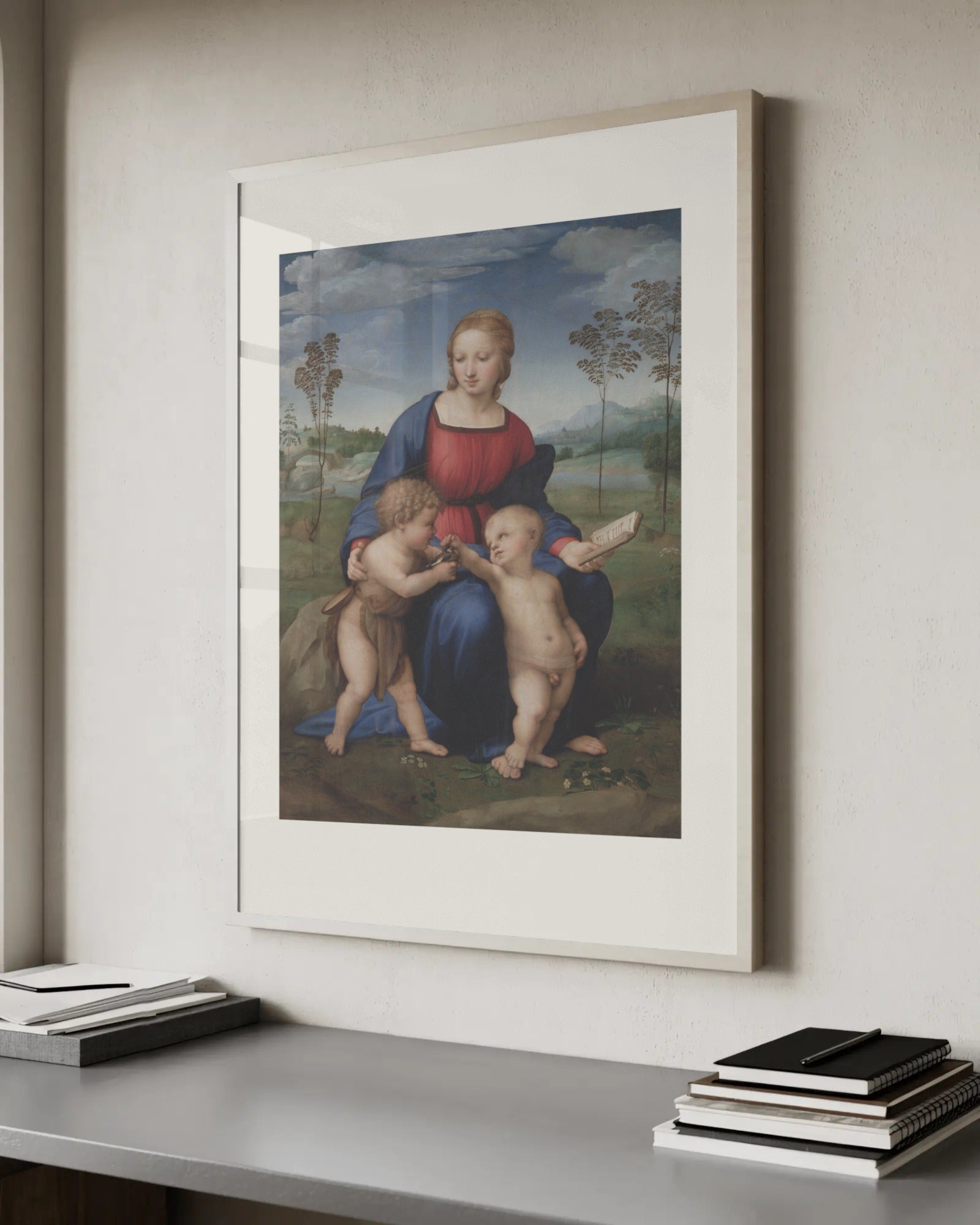 Madonna of the Goldfinch Art Print by Raphael