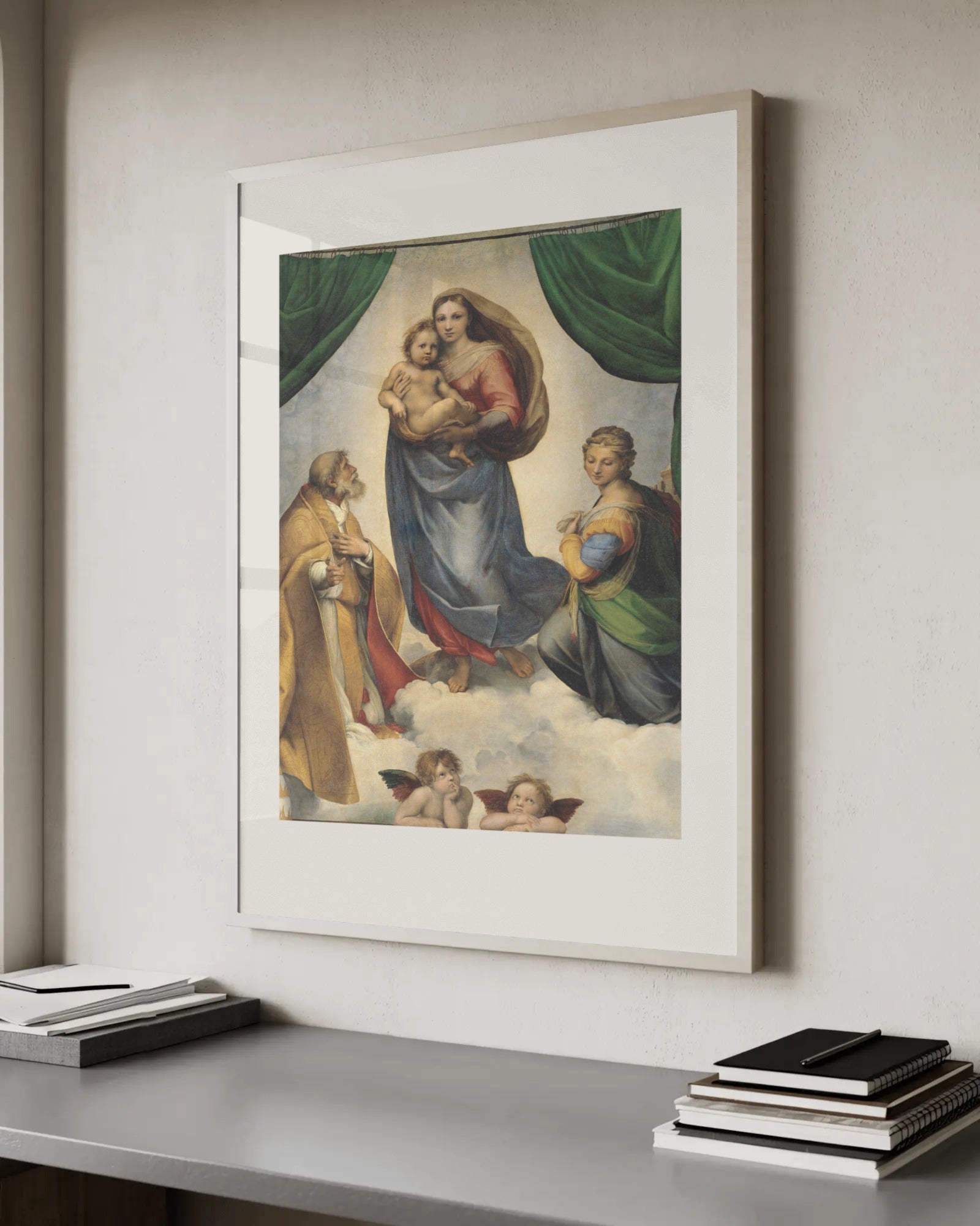 Sistine Madonna Art Print by Raphael