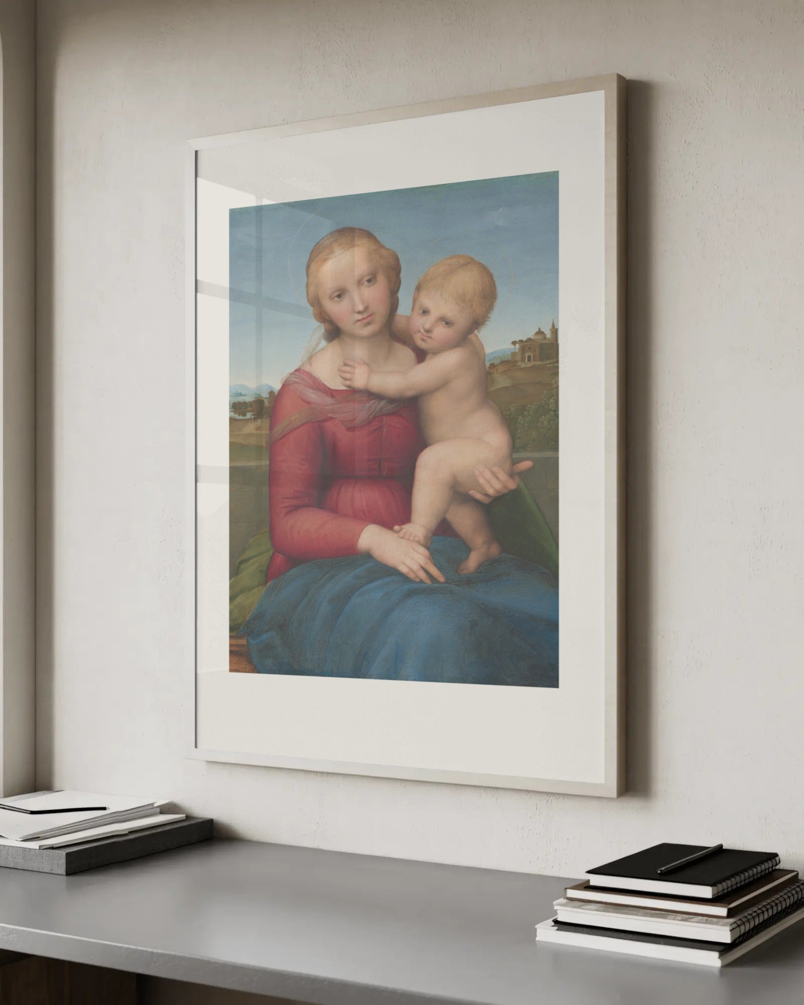 The Small Cowper Madonna Art Print by Raphael