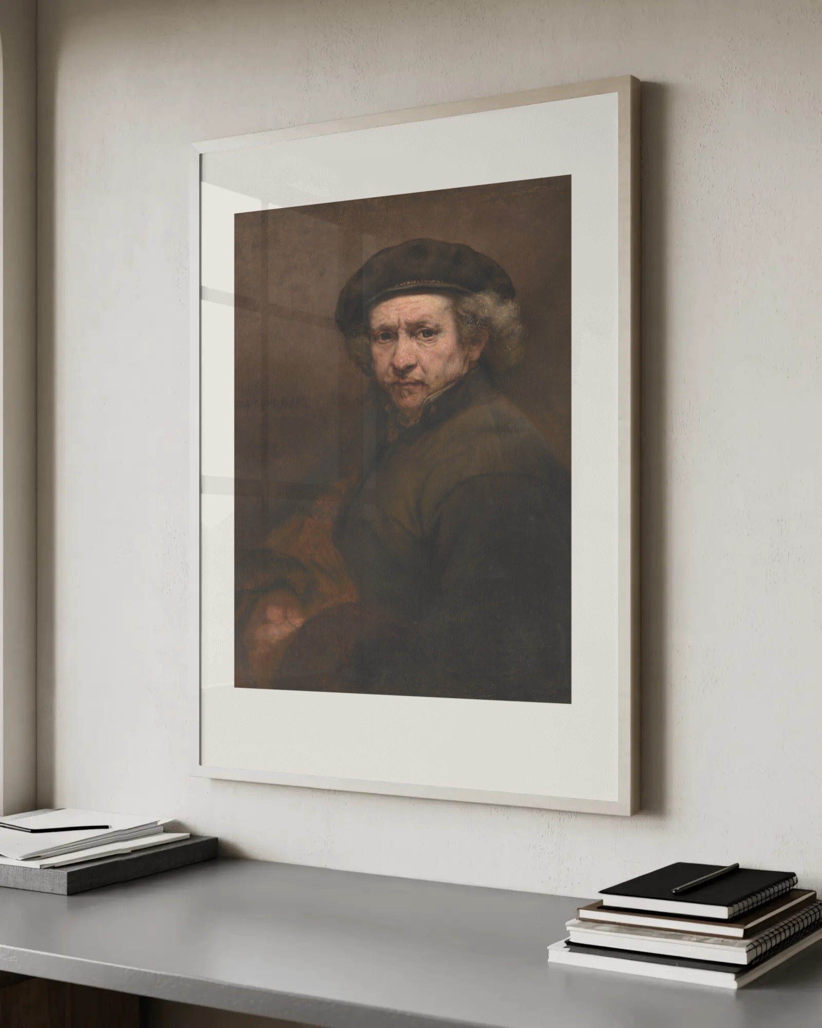 Self-Portrait Art Print by Rembrandt van Rijn