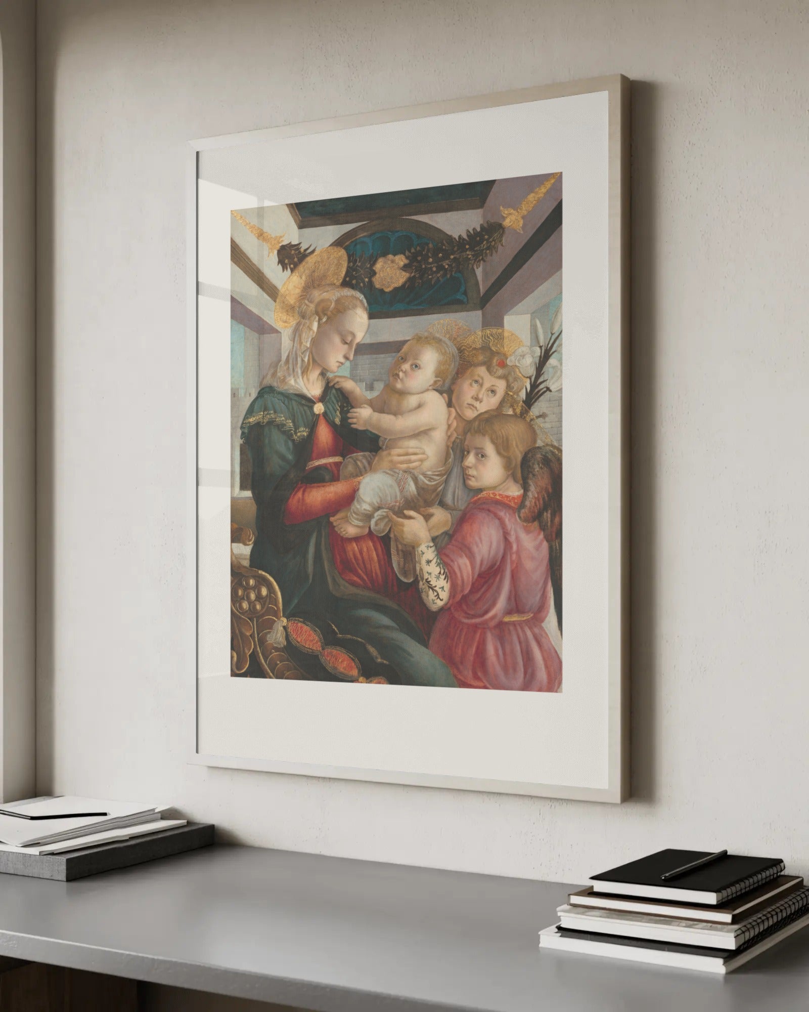 Madonna and Child with Angels Art Print by Sandro Botticelli