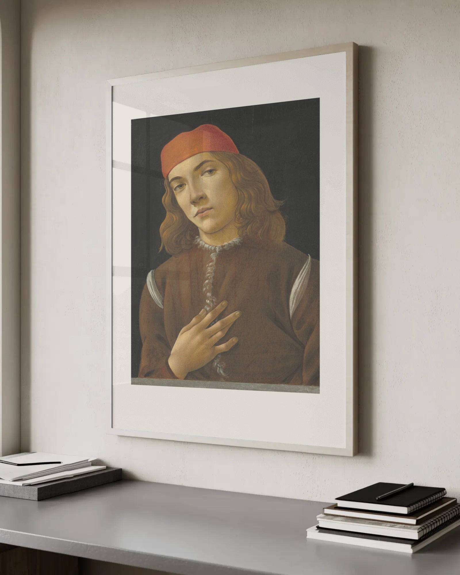 Portrait of a Youth Art Print by Sandro Botticelli