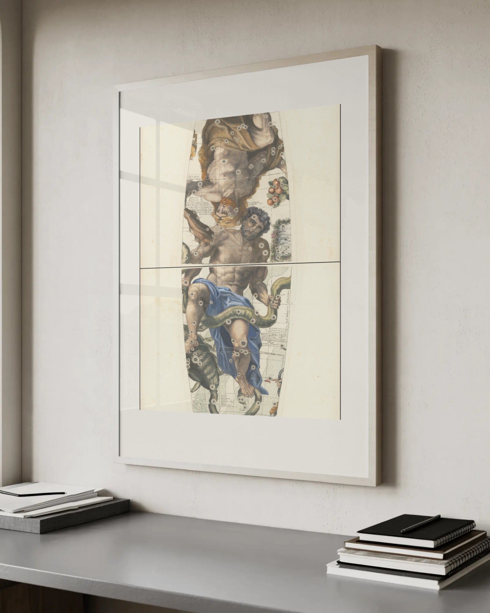 Celestial Globe Gores Art Print by Vincenzo Coronelli