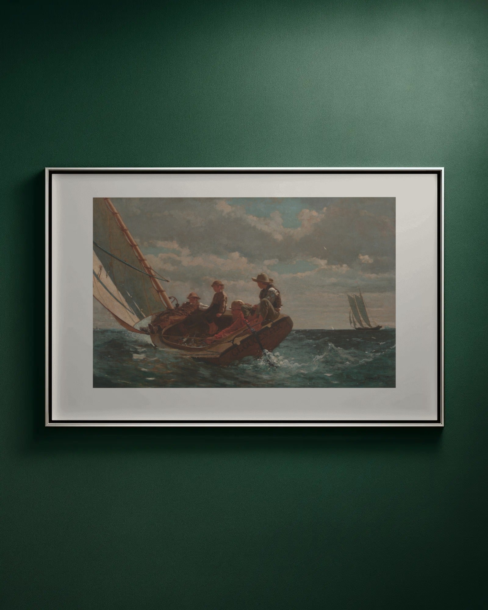 Breezing Up (A Fair Wind) Art Print by Winslow Homer