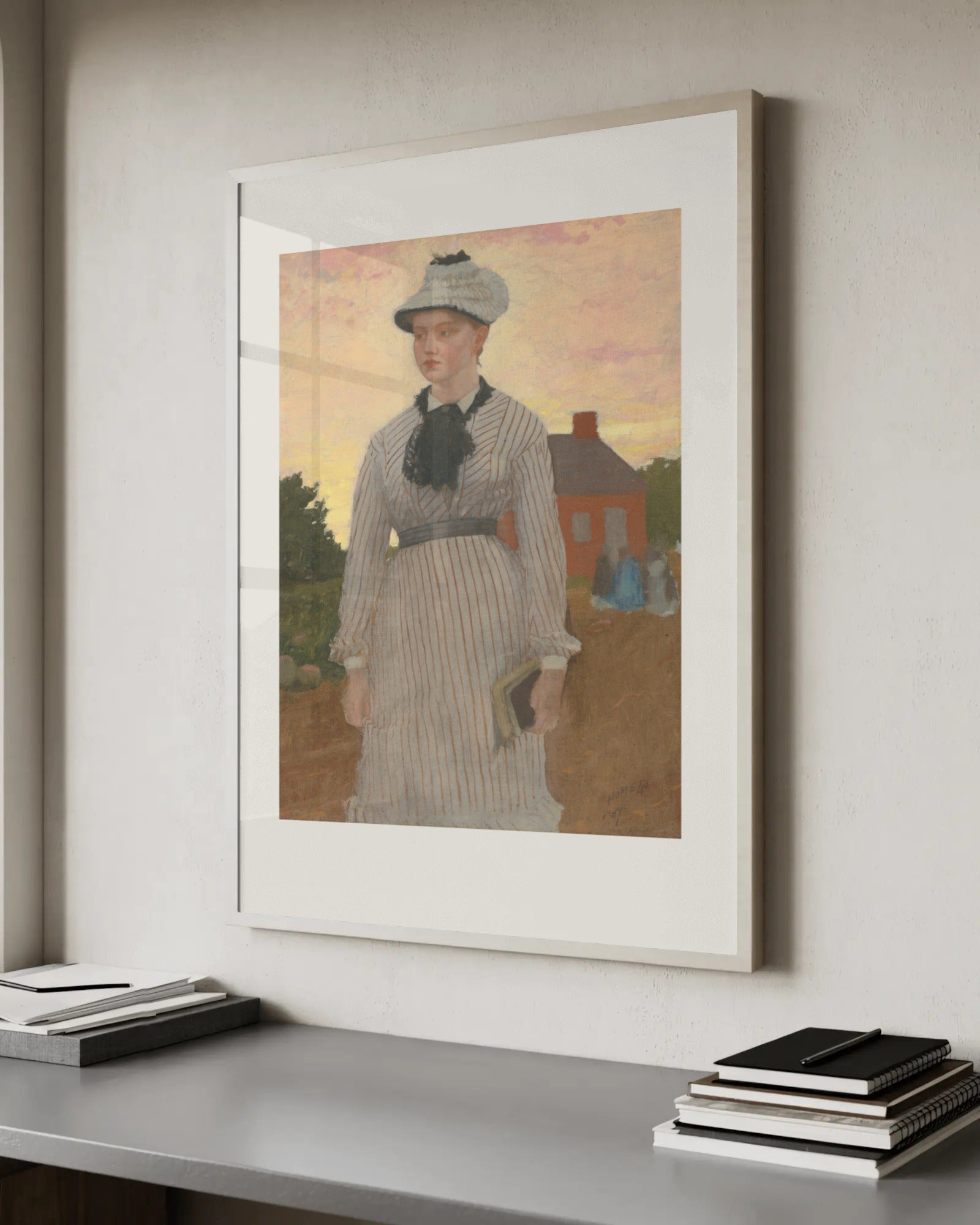 The Red School House Art Print by Winslow Homer